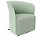 Clubfauteuil Paperflow CROWN, schuimrubberen bekleding, met poten, zithoogte 380 mm, B 730 x D 635 x H 690 mm, polypropyleen &amp; hardboard, groene bekleding
