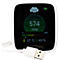 CO2-meter RG-1300 REDFLEXX REDGUARD, binnen, infraroodsensor, 350-5000 ppm, LCD-display met alarmsignaal, IP30, batterijvoeding, USB, wit