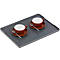 Coffee Point Tray, Serviertablett, stapelbar, aus Kunststoff