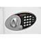 Coffre-fort à clés KS0031E CYGNUS, 30 crochets, serrure à bouton y compris 2 clés de secours, fente d'introduction, matériel d'ancrage, anneaux pour clés &amp; pendentifs, L 300 x P 100 x H 280 mm, blanc de sécurité RAL 9003