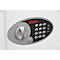 Coffre-fort à clés KS0032E CYGNUS, 48 crochets, serrure à bouton y compris 2 clés de secours, fente d'introduction, matériel d'ancrage, anneaux pour clés &amp; pendentifs, L 300 x P 100 x H 360 mm, blanc de sécurité RAL 9003