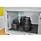 Coffre-fort de meubles Format Atlanta, 23 l, charnières à droite, serrure à double panneton, 2 clés, L 420 x P 380 x H 300 mm, gris clair RAL 7035