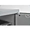 Coffre-fort de meubles Format Atlanta, 23 l, charnières à droite, serrure à double panneton, 2 clés, L 420 x P 380 x H 300 mm, gris clair RAL 7035