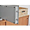 Coffre-fort de meubles Format Atlanta, 23 l, charnières à droite, serrure à double panneton, 2 clés, L 420 x P 380 x H 300 mm, gris clair RAL 7035