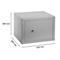 Coffre-fort de meubles Format Atlanta, 23 l, charnières à droite, serrure à double panneton, 2 clés, L 420 x P 380 x H 300 mm, gris clair RAL 7035