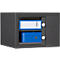 Coffre-fort de meubles Format Atlanta, 23 l, charnières à droite, serrure à double panneton, 2 clés, L 420 x P 380 x H 300 mm, gris graphite