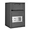 Coffre-fort Desposit Format Dinero 1 Elo, 14,6 l, charnières à droite, serrure électronique, clapet d'insertion, L 290 x P 290 x H 450 mm, gris graphite
