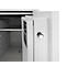 Coffre-fort FRS 75, résistance au feu LFS 60P selon EN 15659, niveau de sécurité S 2, serrure électronique et poignée rotative, 1 étagère et 1 tiroir coulissant, L 485 x P 450 x H 792 mm, gris clair RAL 7035