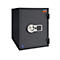 Coffre-fort FRS 75, résistance au feu LFS 60P selon EN 15659, niveau de sécurité S 2, serrure électronique et poignée rotative, 1 étagère et 1 tiroir coulissant, L 485 x P 450 x H 792 mm, gris graphite RAL 7024