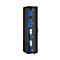 Coffre-fort Lyra 11, classe 0 selon EN 1143-1, 71 l, charnières à droite, serrure à double panneton, 3 étagères, L 310 x P 375 x H 1320 mm, gris graphite RAL 7024