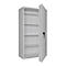 Coffre-fort Lyra 18, classe I selon EN 1143-1, 341 l, charnières à droite, serrure à double panneton, 4 tablettes, L 850 x P 420 x H 1550 mm, gris clair RAL 7035