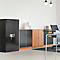 Coffre-fort professionnel Rottner Monaco 120, serrure électronique, L 600 x P 500 x H 1200 mm, acier, noir