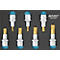 Coffret à outils Hazet 163-243/7, module 1/9, y compris assortiment de douilles de tournevis, 7 pièces, L 172 x P 114 x H 35 mm, mousse, noir/bleu