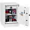 Coffret de protection incendie FS 0441, serrure électronique, L 500 x P 500 x H 640 mm, acier, blanc signalisation RAL 9003