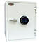 Coffret de protection incendie FS 1283 F, serrure à empreinte digitale, acier, blanc signalisation RAL 9003