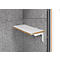 Coffret téléphonique Silent Space 1, porte vitrée ESG, éclairage LED, système de ventilation, cabine acoustique, blanc/gris chiné