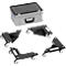 Coins roulants Fetra - charge max. 150 kg chacun - roulettes pivotantes - gris anthracite - livré dans une valisette