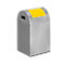 Colector de residuos reciclables autoextinguible 40R, plata/amarillo