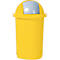 Colector de residuos reciclables, plástico, amarillo
