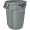 Colector de residuos reciclables, polietileno, redondo, 121 l, gris