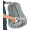 Colector de residuos reciclables, polietileno, redondo, 75 l, gris
