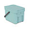 Colector de residuos Sort & Go, rectangular, con soporte de pared, tapa y asa, 6 l, plástico, verde menta