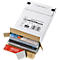 Colis d’expédition, l. 250 x P 353 x H 20 mm, frais de port optimisés, fermeture autocollante, blanc, 20 p.