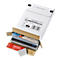 Colis d’expédition, l. 250 x P 353 x H 50 mm, frais de port optimisés, fermeture autocollante, blanc, 20 p.