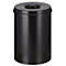 Collecteur de déchets 50 L, autoextinguible, structure noire/couvercle noir