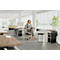 Collecteur de déchets Big-Box Swing L Hailo, 35 L, rectangulaire, couvercle basculant, inox
