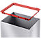 Collecteur de déchets Big-Box Swing L Hailo, 35 L, rectangulaire, couvercle basculant, tôle d'acier, argent
