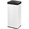 Collecteur de déchets Big-Box Swing XL Hailo, 52 L, rectangulaire, couvercle basculant, tôle d'acier, blanc