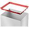 Collecteur de déchets Big-Box Swing XL Hailo, 52 L, rectangulaire, couvercle basculant, tôle d'acier, blanc