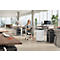 Collecteur de déchets Big-Box Swing XL Hailo, 52 L, rectangulaire, couvercle basculant, tôle d'acier, blanc