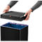 Collecteur de déchets Big-Box Swing XL Hailo, 52 L, rectangulaire, couvercle basculant, tôle d'acier, noir