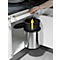 Collecteur de déchets Compact-Box M Hailo, 15 L, rond, couvercle pivotant-basculant, inox