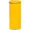 Collecteur de déchets double battant compacte VAR, pour sacs poubelle de 120 l, avec poignée et couvercle, ignifuge, jaune signalisation
