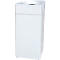 Collecteur de déchets Orgavente, acier, volume 30 L, triangle, l. 350 x P 350 x H 760 mm, bac autoextinguible, blanc