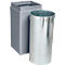 Collecteur de déchets Orgavente, acier, volume 30 L, triangle, l. 350 x P 350 x H 760 mm, bac autoextinguible, noir