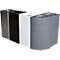 Collecteur de déchets Orgavente, acier, volume 30 L, triangle, l. 350 x P 350 x H 760 mm, bac autoextinguible, noir