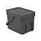 Collecteur de déchets Sort & Go, rectangulaire, avec support mural, couvercle et poignée, 6 L, plastique, gris