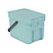 Collecteur de déchets Sort & Go, rectangulaire, avec support mural, couvercle et poignée, 6 L, plastique, vert menthe