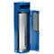 Collecteur de déchets VAR KS 90, rond, volume 90 l, avec cendrier intérieur, verrouillable, autoextinguible, avec seau intérieur, tôle d'acier, bleu gentiane