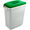 Collecteur pour tri sélectif, 60 L, avec couvercle, vert
