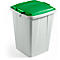 Collecteur pour tri sélectif DURABIN®- 90 L - gris avec couvercle vert