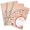 Collegeblock LANDRÉ Recycling, A4+ Format, 3 Stück, 80 Blatt je Block, kariert, rot