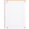 Collegeblock Oxford A4+, 80 feuilles, 90g/m², 4x perforé, marge droite et gauche, ligné, 10 pces