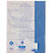 Collegeblock Oxford Recycling, 80 Blatt, DIN A4+, 90 g/m², 4fach gelocht, Spiralbindung, OPTIK PAPER®, mikroperforiert, liniert, Rand links, blau