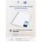 Collegeblok Oxford A4+, 80 vellen, 90g/m², 4x geperforeerd, marge rechts &amp; links, gelijnd, 10 stuks