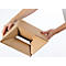 ColomPac carton pliable Eurobox S, fermeture autocollante &amp; fil d'arrachage, pliage en Z, peut être combiné avec des palettes Euro, extérieur L 150 x l 100 x H 150 mm, intérieur L 95 mm, 20 pièces, carton ondulé, brun